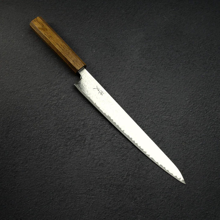 Tsunehisa VG10 Damascus Sujihiki 240mm WA handle