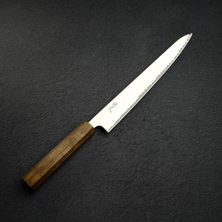 Tsunehisa VG10 Damascus Sujihiki 240mm WA handle