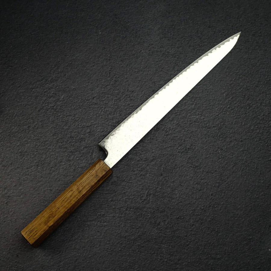 Tsunehisa VG10 Damascus Sujihiki 240mm WA handle
