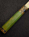 Hatsukokoro Kujaku V-Toku-2 Santoku 180mm Rainbow Damascus Finish
