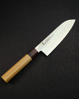 Sakai Takayuki VG10 33 Layer Damascus Santoku 170mm Teak Handle