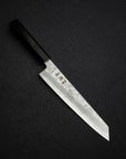 Hatsukokoro Ginrei Ginsan K-tip Gyuto 205mm Nashiji Ebony