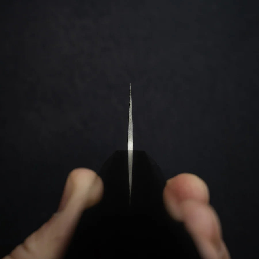 Hatsukokoro Ginrei Ginsan K-tip Gyuto 205mm Nashiji Ebony