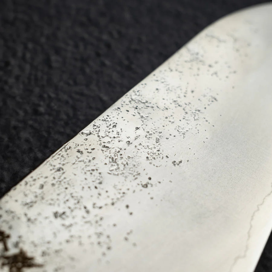 Hatsukokoro Ginrei Ginsan Santoku 175mm Nashiji Ebony