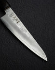 Hatsukokoro Ginrei Ginsan Small Gyuto / Tall Petty 150mm Nashiji Ebony