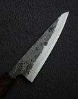 Hatsukokoro Kurogane Blue 2 Kurouchi Honesuki 150mm Double Bevel Black Chacate