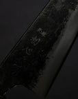 Hatsukokoro Kurogane Blue 2 Kurouchi Honesuki 150mm Double Bevel Black Chacate