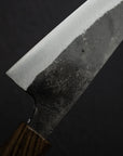 Hatsukokoro Kurogane Blue 2 Kurouchi Honesuki 150mm Double Bevel Black Chacate