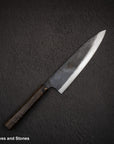Hatsukokoro Kurogane Blue 2 Kurouchi Gyuto 210mm Black Chacate
