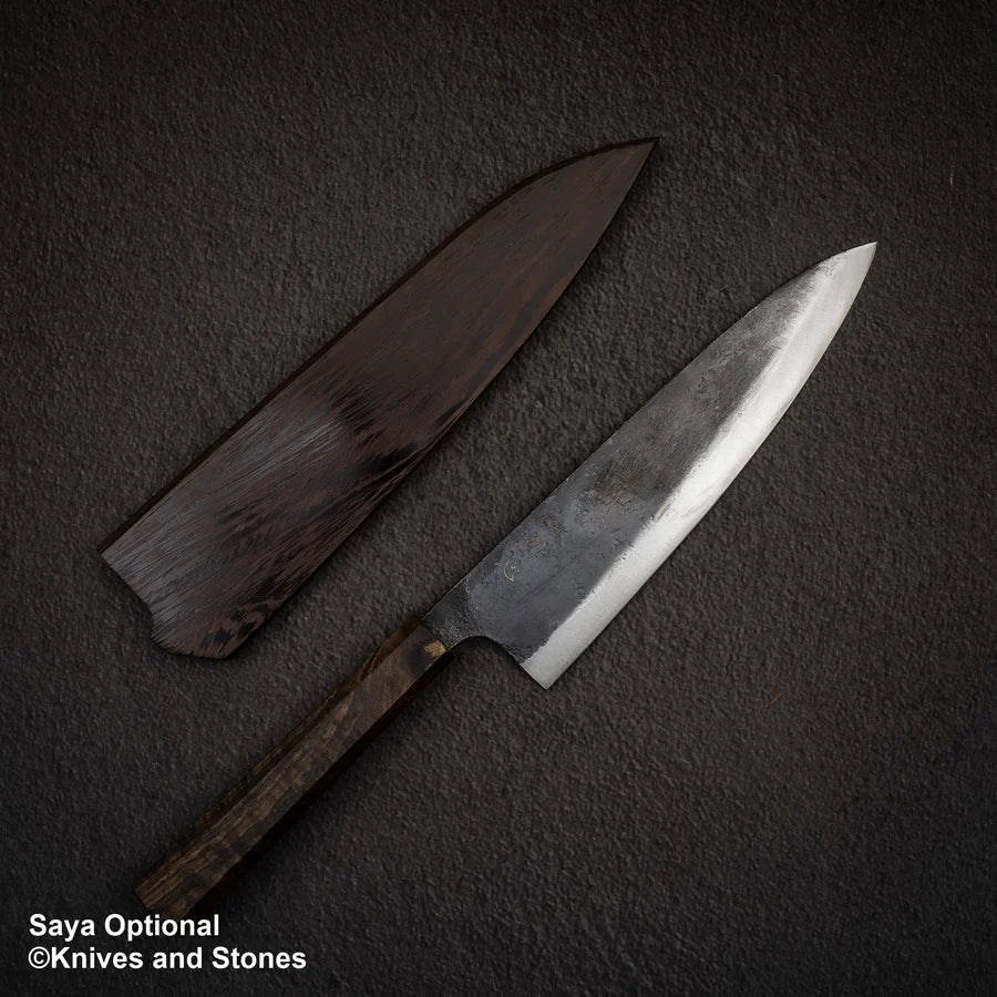 Hatsukokoro Kurogane Blue 2 Kurouchi Gyuto 210mm Black Chacate