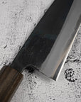 Motokyuuichi Kurosagi AS KU Santoku 165mm Kurouchi by Hatsukokoro Black Chacate