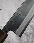 Motokyuuichi Kurosagi AS KU Santoku 165mm Kurouchi by Hatsukokoro Black Chacate