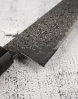 Hatsukokoro Ryuhyo SG2 Black Damascus K-tip Gyuto 210mm Ebony