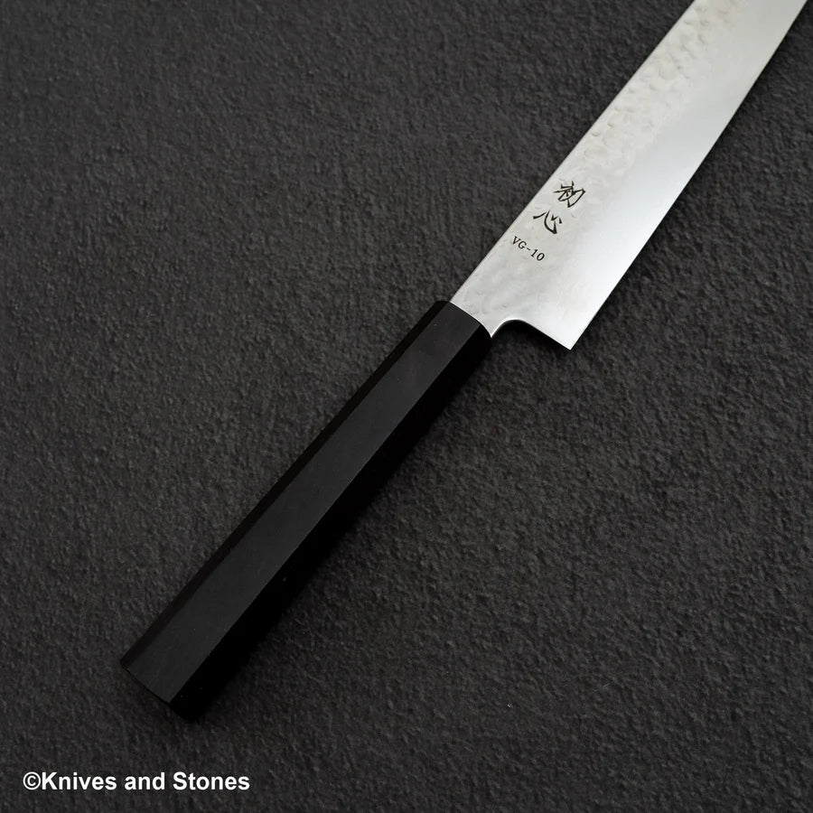 Hatsukokoro Hayabusa VG10 Damascus Tsuchime Sujihiki 270mm