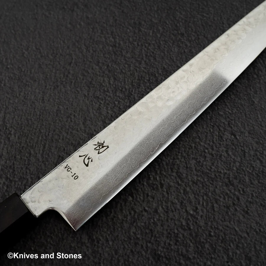 yukiokaさん専用 Hatsukokoro Hayabusa VG10 Damascus Tsuchime Sujihiki 270mm
