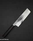 Hatsukokoro Hayabusa VG10 Tsuchime Sanmai Nakiri 180mm Ebony
