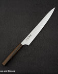 Hatsukokoro Hayabusa Aogami Super Sanmai Sujihiki 270mm Black Chacate