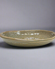 Fukui Craft Ash Glaze Oval Plate