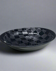 Maruko Checkered Pattern Oval Plate