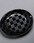 Maruko Checkered Pattern Oval Plate