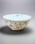 Mino-ware Fine Line Flowers Ramen Bowl