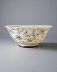 Mino-ware Fine Line Flowers Ramen Bowl