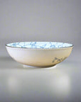 Mino-ware Fine Line Flowers Flat Bowl