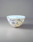 Mino-ware Fine Line Flowers Rice Bowl