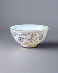 Mino-ware Fine Line Flowers Donburi Bowl