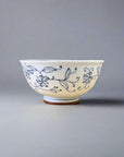 Mino-ware Fine Line Flowers Donburi Bowl