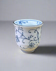 Mino-ware Fine Line Flowers Tea Cup