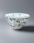 Mino-ware Sprout Pattern Rice Bowl