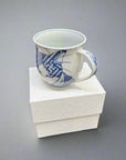 Asahido Kiyomizu-ware Angry Cat Mug by Yoshinori