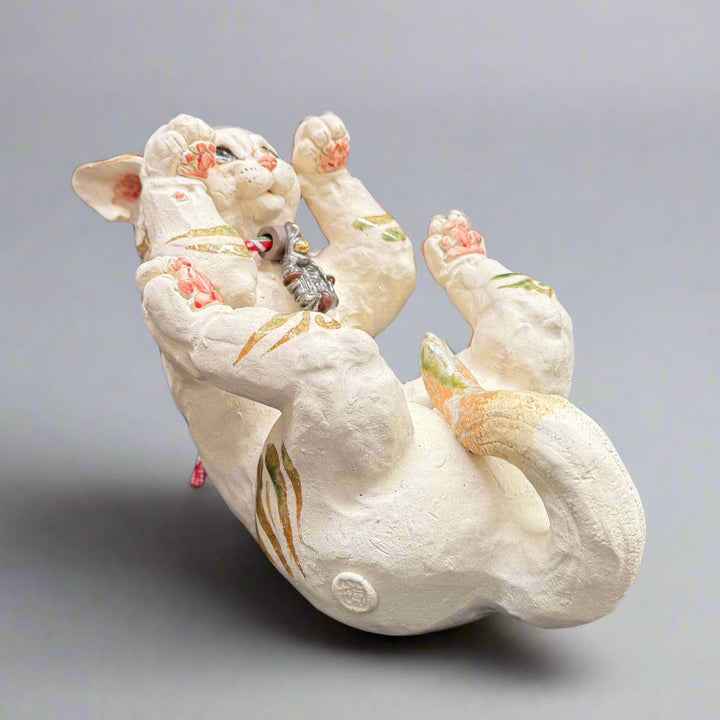 Cat clay sculpture no.8