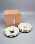 Kutani-ware Cat Face Small Plate Set 5pcs