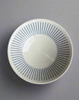 Blue Lines Off White Deep Plate