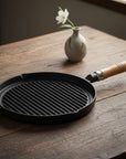 IKENAGA Grill Pan with Wood Handle