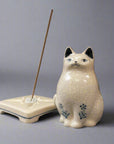 Nippon Kodo Ceramic Incense Holder - Cat