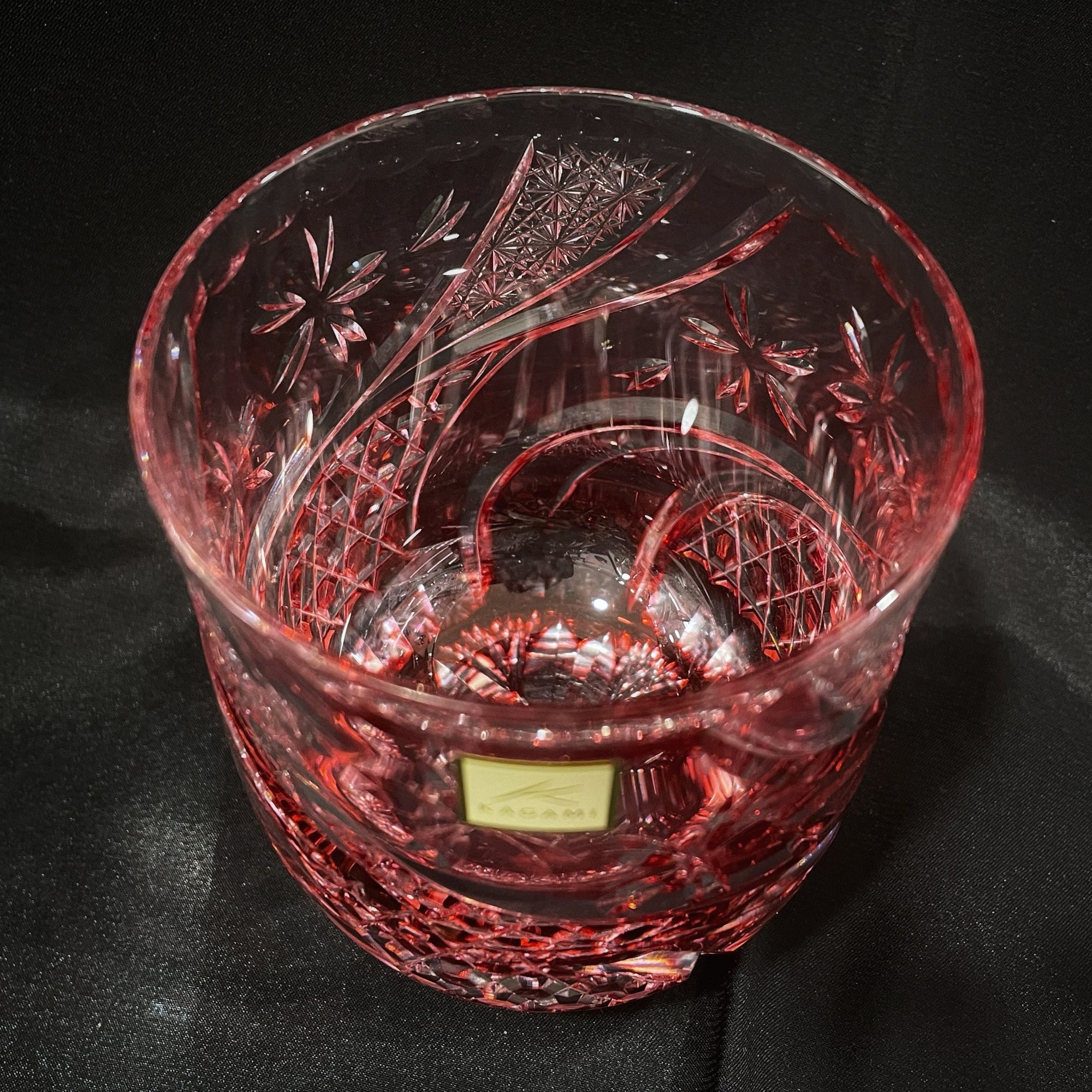 Kagami Edo Kiriko Whisky Glass - Sakura Nagare
