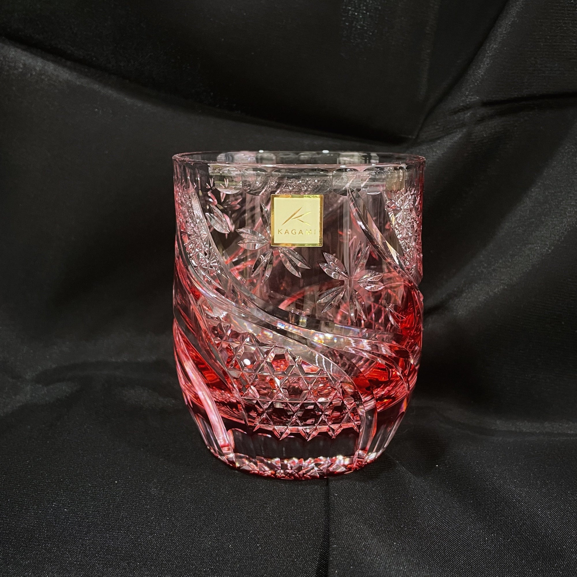 Kagami Edo Kiriko Whisky Glass - Sakura Nagare