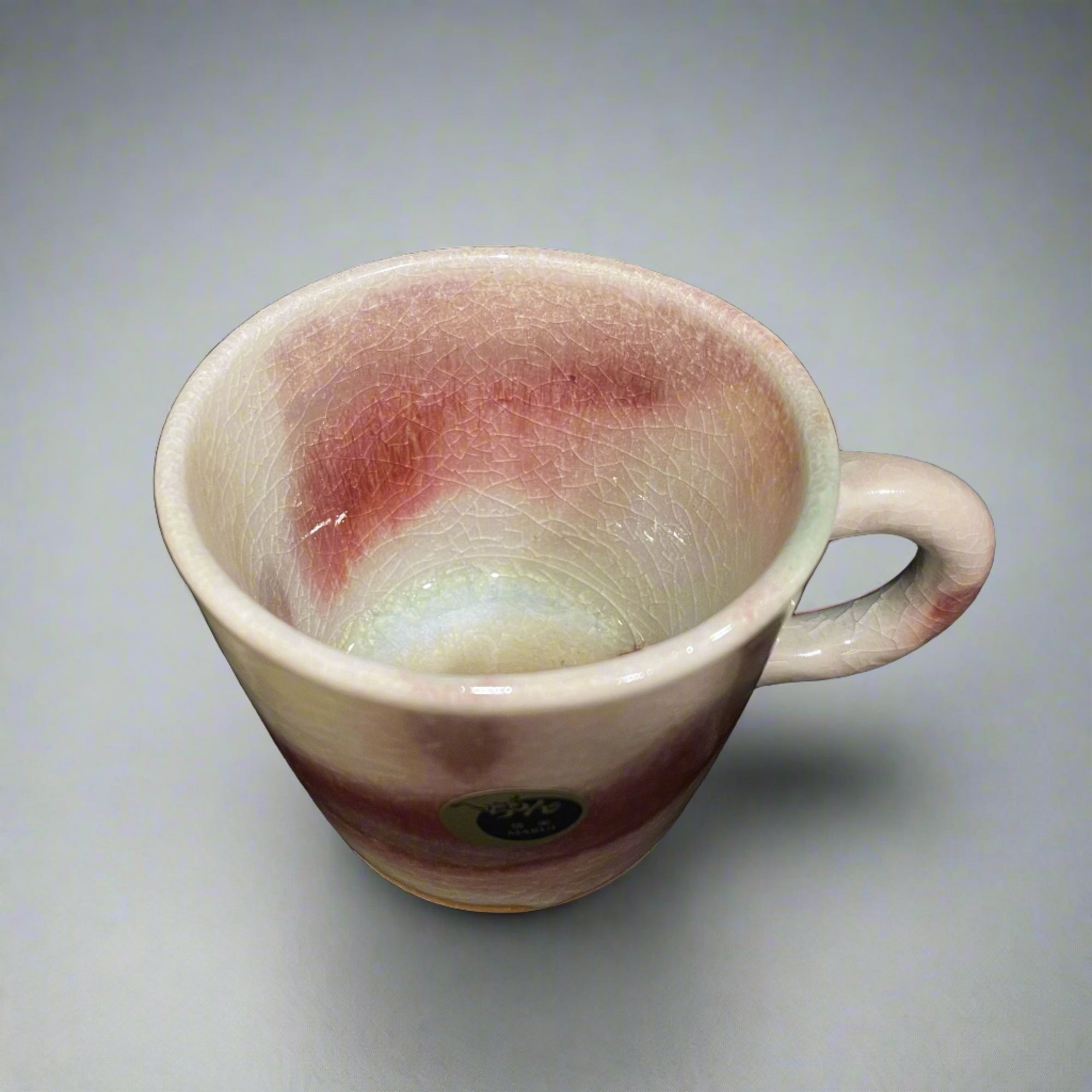 Shigaraki-ware Red Coffee Cup &amp; Saucer