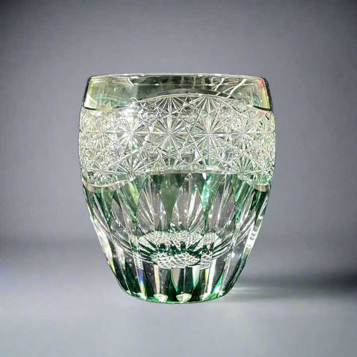Toa Glass Edo Kiriko Whisky Glass by Satoshi Nabetani - Sunflower