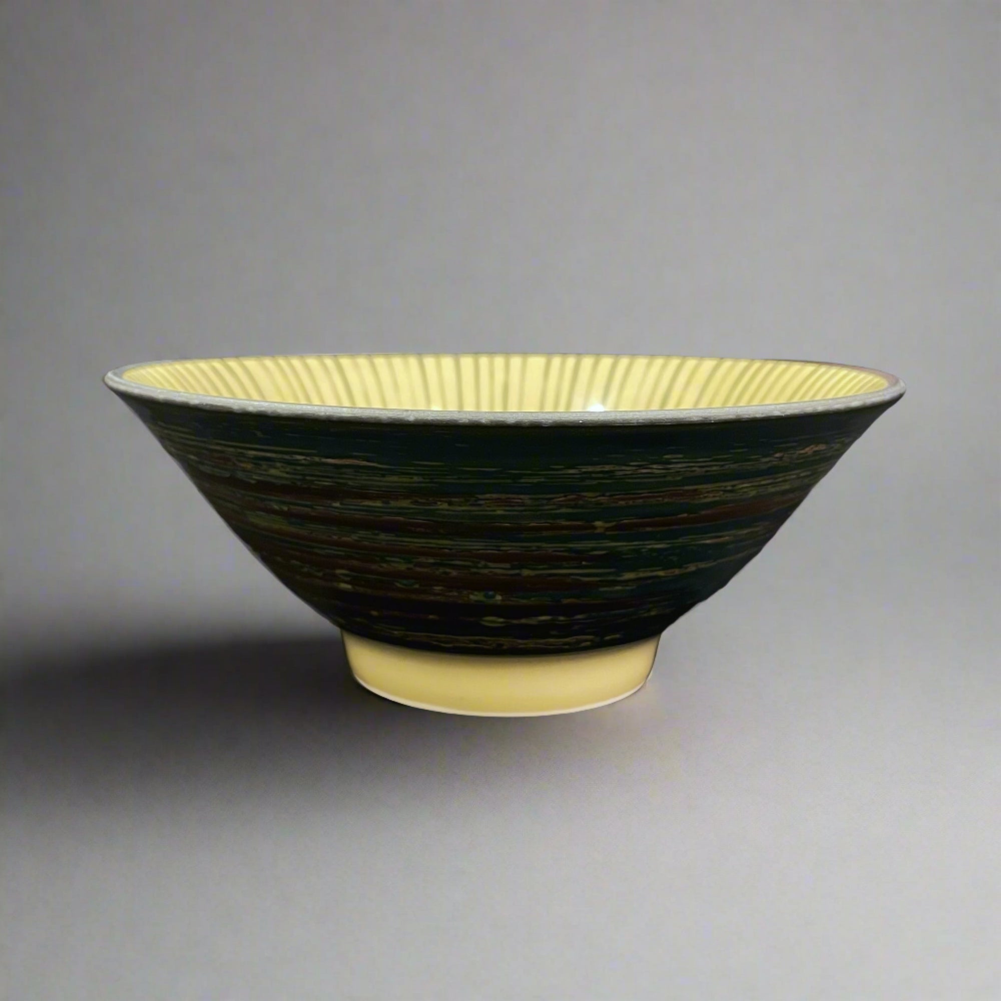 Kakunaka Green Fine Crosshatch Bowl