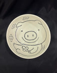 Kanese Noda Pig Pattern Ceramic Container