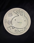 Kanese Noda Rabbit Pattern Ceramic Container