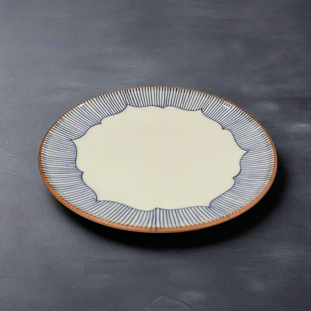 Arita-ware Fuchihana Flat Plate