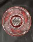 Kagami Pair Whisky Glass by Hideaki Shinozaki - Chrysanthemum mesh and Flowers