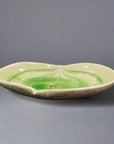 Shigaraki-ware Green Leaf Plate