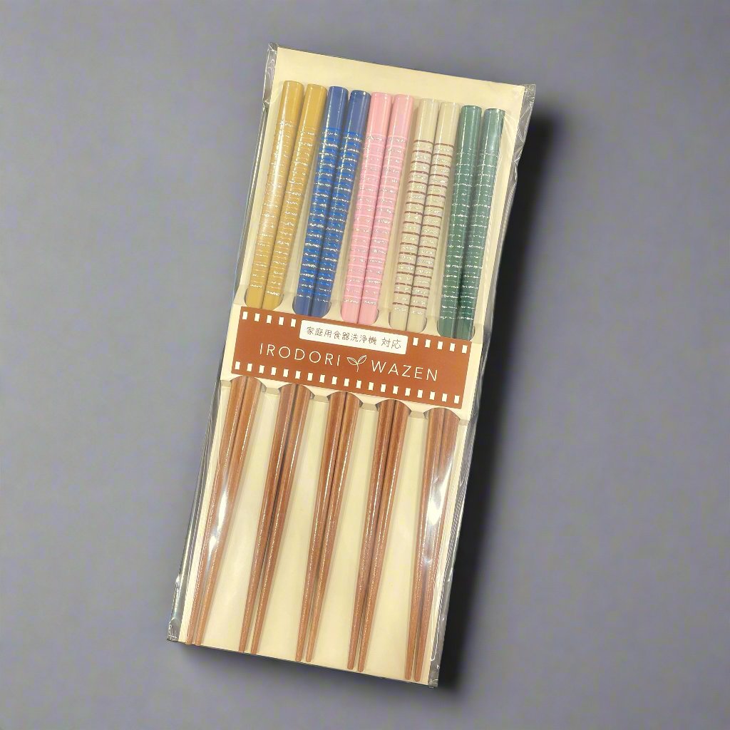 Japanese Chopsticks Five Colours Set