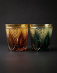 Nemoto Glass Edo Kiriko Whisky Glass by Kosho Nemoto - Shizuku 雫 (Amber Blue)
